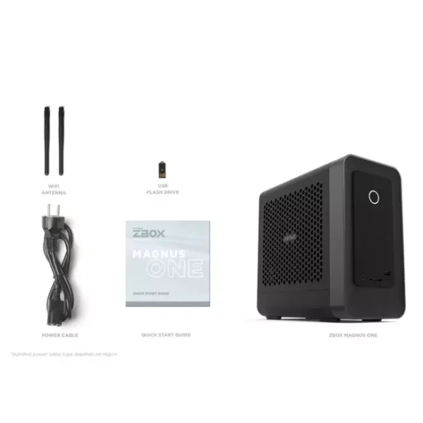 Zotac ZBOX MAGNUS ONE Barebone PC (Core i7-10700, RTX 4060 8GB GPU) - Black - Image 4