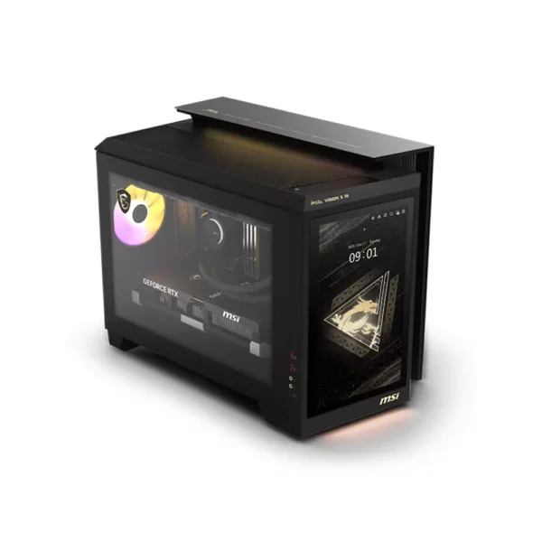 MSI MEG Vision X AI 2nd Barebone Gaming Desktop - Black - Image 4