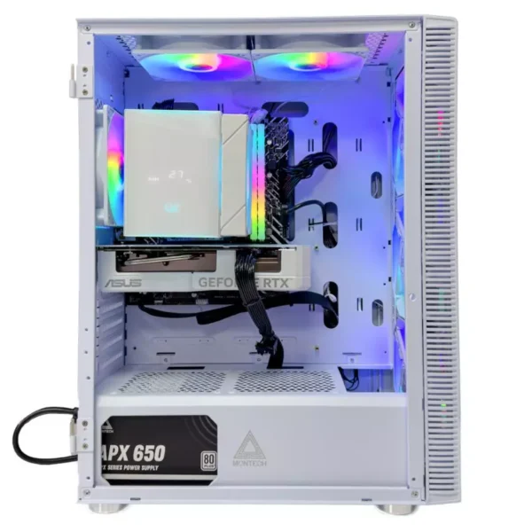 Ramadan Gaming PC (Core i5-14400F, 16GB RAM, RTX 4060 8GB GPU) - White - Image 3
