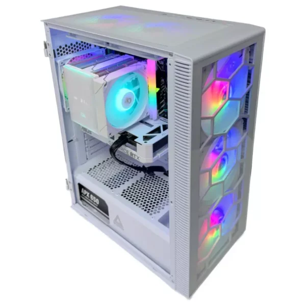 Ramadan Gaming PC (Core i5-14400F, 16GB RAM, RTX 4060 8GB GPU) - White - Image 4